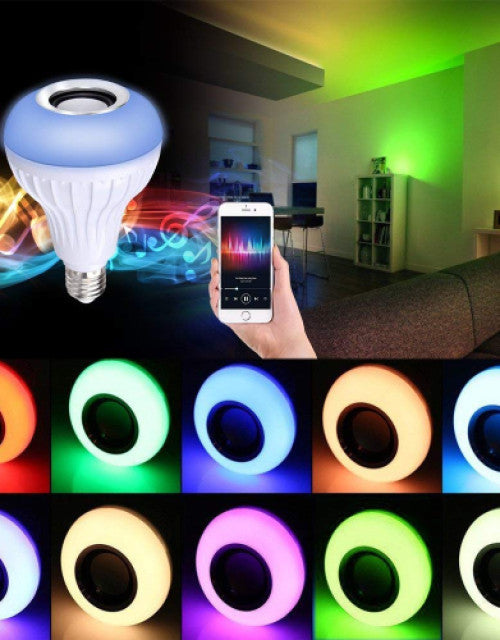 Wireless Light Bulb Speaker, RGB Smart Music Bulb